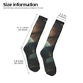thumbnail image 2 of Goofa Forest Stone-Colored Dragon Pattern Adult Stockings, Color-Block Knee High Socks, Comfortable and Breathable, Soft and Stretchable, Sports, and Decoration, 2 of 6