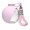 Pink, variant on Portable Dog Water Bottle: 285ML 304 Stainless Steel Pet Travel Flask with Foldable Silicone Bowl & Lanyard, Leakproof Dog Travel Water Dispenser for Walking