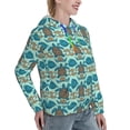 thumbnail image 6 of Lsque Turtles And Seahorses Pattern Casual Women's Hoodie,Hooded Sweatshirt with Kangaroo Pocket,Pullover Hoodie with Eye-catching Drawstrings-X-Large, 6 of 7