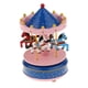 thumbnail image 1 of Bonita caja de música de madera con carrusel giratorio y mecanismo de cuerda, ideal como regalo para niños. Azul rosado, 1 of 9