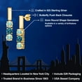 thumbnail image 2 of Gem Stone King 18K Yellow Gold Plated Silver Mercury Mist Mystic Topaz and London Blue Topaz Drop Dangle Earrings for Women | 1.80 Cttw | Gemstone November Birthstone | Round 5MM, 2 of 6