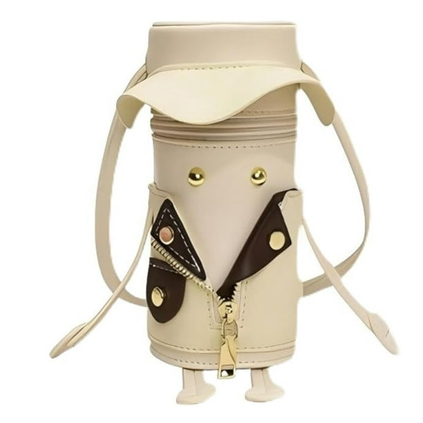 Bolso bandolera de moda con forma de vaso de agua. Un chopper.