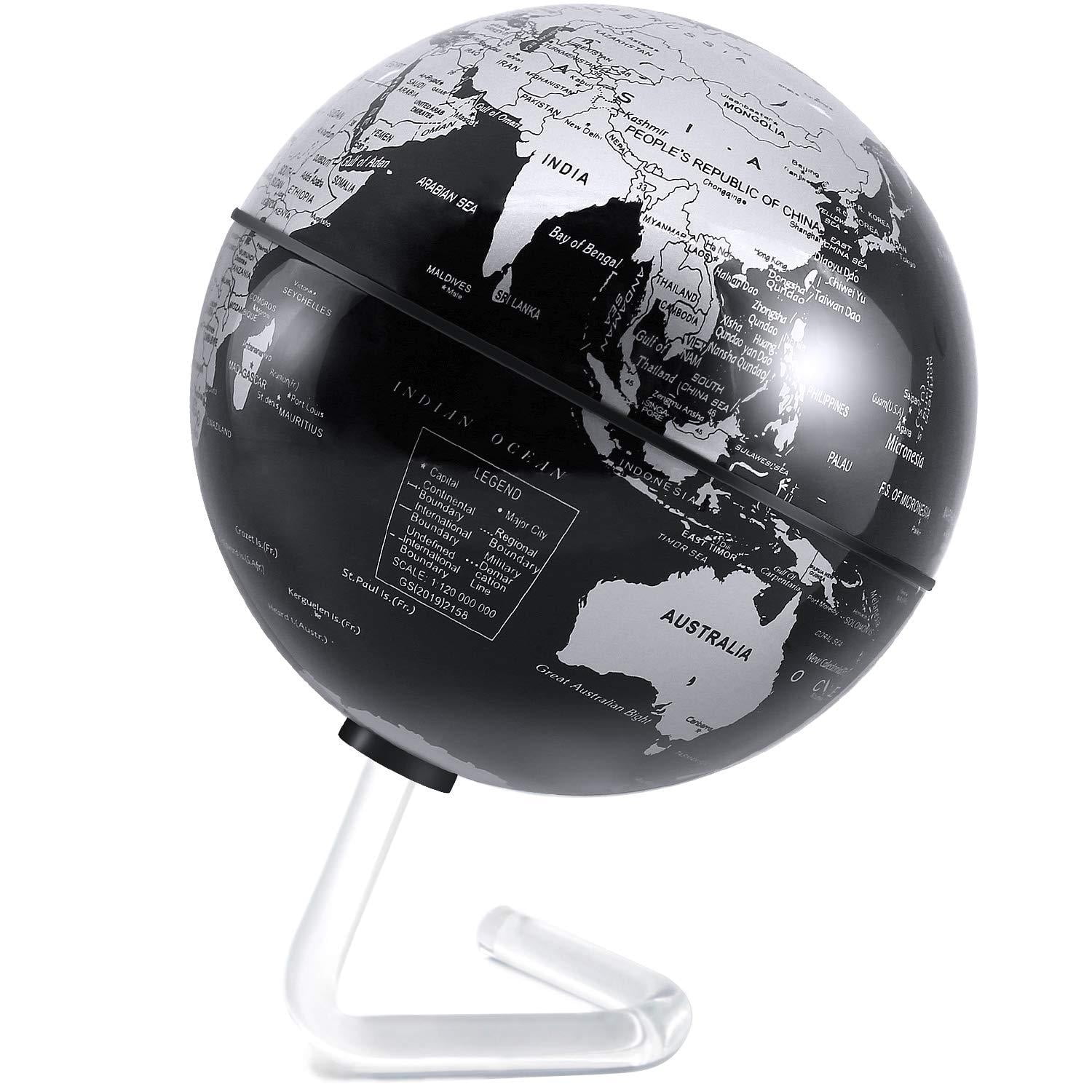 Vintage Style Rotating Atlas Globe Swivel Earth Map Geography World Science Gift 