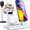 White, variant on OLISSA 3 in-1 Self Adjusting Wireless Charging Station with 15W Adapter