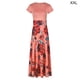 thumbnail image 5 of Jumpingount Maxi vestido de manga corta con cuello y estampado de lunares para mujer Vestidos Rosado XXL Jumpingount AP002202-10, 5 of 6