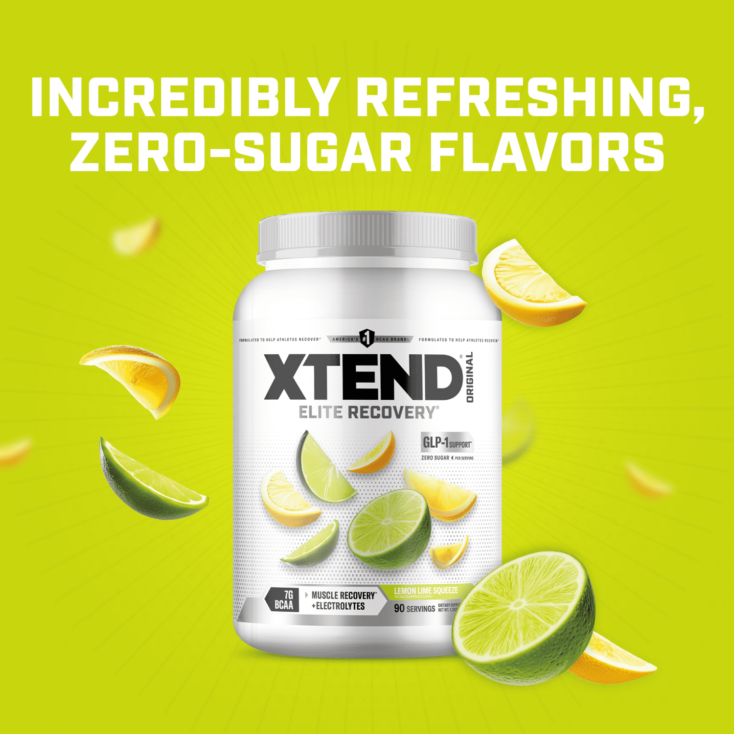 XTEND RECOVERY + レモン味 XTEND Original BCAA Powder, Sugar Free Post Workout Muscle