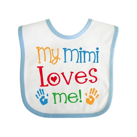 

Inktastic My Mimi Loves Me Cute Gift Baby Boy or Baby Girl Bib