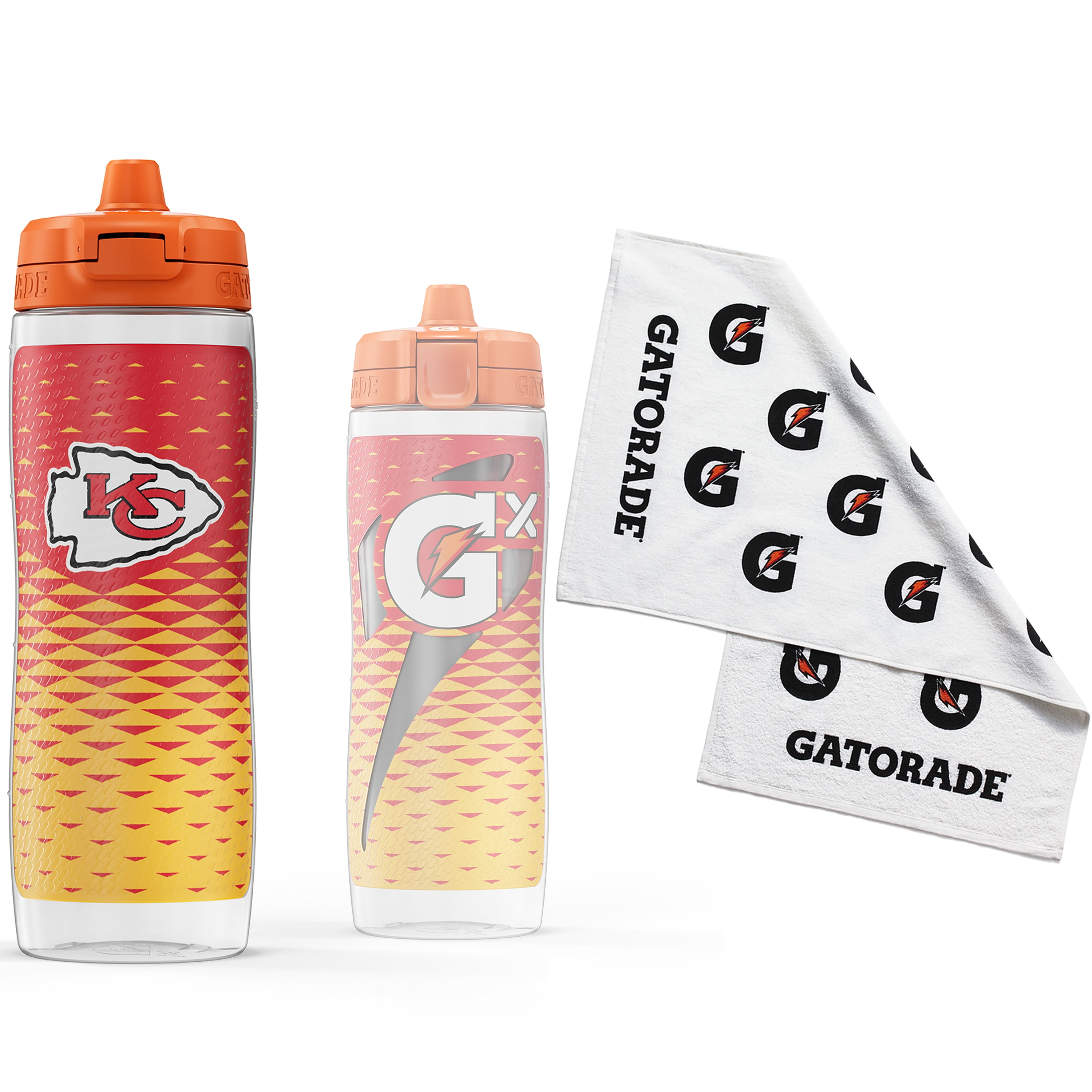 Gatorade Gx Los Angelos Chargers NFL 30 fl oz Water Bottle & Sports Towel Bundle
