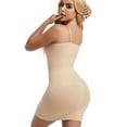thumbnail image 2 of SWSMCLT Women's Shapewear Full Slip Tummy Control Summer Bodycon Slimmer Body Shaper Cami Shapewear Firm Slimming Nude 6, 2 of 5