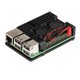 thumbnail image 2 of Compatible con Raspberry Pi 3 carcasa de aluminio con ventilador de refrigeración doble carcasa de Metal carcasa negra Compatible con Rpi Raspberr, 2 of 5