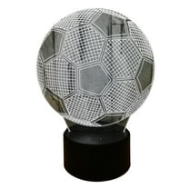 Summer Savings! Outoloxit Kids Night Light Football Optical Lamp with Remote Control 16 Colors Changing Soccer Birthday Xmas Valentine's Day Gift Idea for Sport Fan Boys Girs, Black