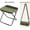 Green, variant on 2026 New Foldable Backpack Stool,  Portable Folding Camping Stool, Tiny Foldable Stool which can Turn Into a Satchel, Lightweight Ultralight Pocket Chair, for Fishing Hiking Hunting  (Black, Large)