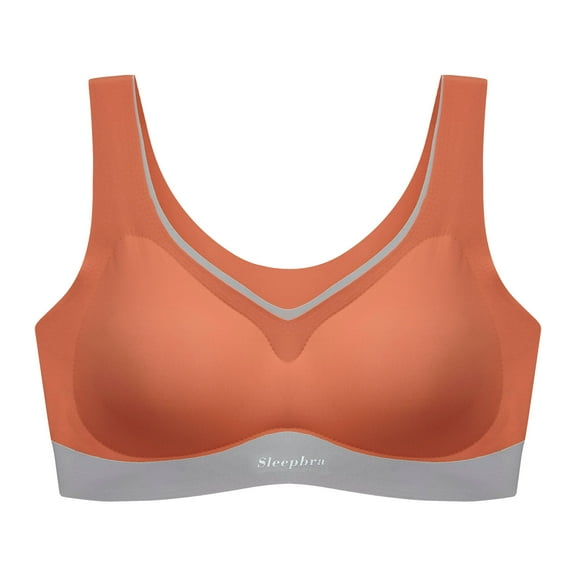 CAICJ98 Bras for Women High Impact Sports Bras for Women Plus Size Racerback Workout Bra for Running Fitness Orange,M
