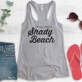 thumbnail image 2 of No One Likes A Shady Beach Tank Top, Ladies Racerback Tank Top, Cute Vacation Tank, Beach Tank, Heather Gray, XX-Large, 2 of 3