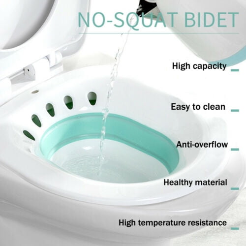 Toilet Seats 1 Kit Elongated Sitz Bath for Perineal Episiotomy Soak Relief Loved by Pregnant