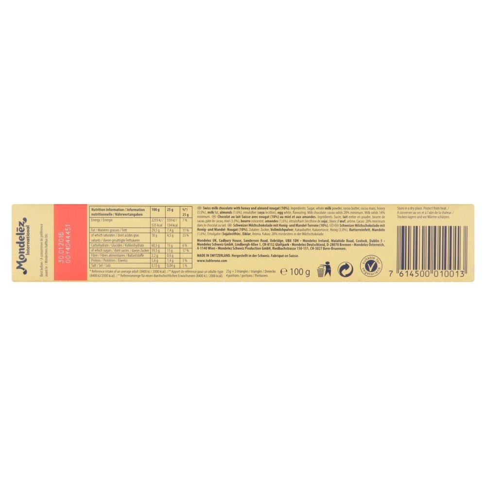 TOBLERONE TOBLERONE CHOCOLATE DE LECHE CHOCOLATE DE LECHE