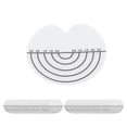 thumbnail image 3 of Ecomeon Bonding Tool,100Pcs Hair Heat Shield Guards With Scale Single Hole PVC Clear Glue Protector Tools For Hair, Tools, 3 of 8