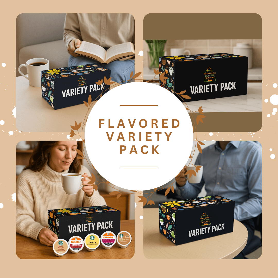 Dunkin & Starbucks Coffee Pods Variety Pack – 16 Count K-Cups Sampler – Includes Dark, Medium, Light & Flavored Roasts – Keurig Compatible Coffee Pods
