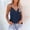 Blue, variant on Women’s Tanks Summer Sleeveless Casual Loose Print Zipper V-Neck Tank Top for Women White XL