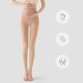 thumbnail image 4 of qelini Womens Sheer Tights Elastic Waist Fake Translucent Warm Pantyhose Stretch Winter Thermal Leggings, 4 of 6