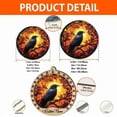 thumbnail image 3 of Customized Suncatcher Crow, Crow Ornament, Crow Decorations, Crow 2070TG25 rcnwjD (Crow 9), 3 of 4
