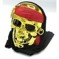 thumbnail image 5 of Pirate Mask | Novelty Gold Skull Pirate Mask | Masquerade Mask | Masks for Show | Party Skull Mask …, 5 of 5