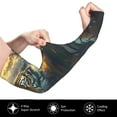 thumbnail image 3 of Goofa Forest Meditating Tiger Pattern UV Sun Protection Arm Sleeves, UPF 50 Sports Cooling Arm Compression Sleeves for Men Women Teenager, 3 of 8