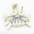 thumbnail image 2 of 200 Pcs Wool Polishing Wheel, Polishing Pad Polishing Wheel With Metal Shank For Dremel Accessories Rotary Tools-dwdz, 2 of 5