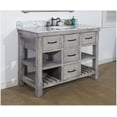 thumbnail image 3 of InFurniture WK8248-G-CW TOP 48 in. Rustic Solid Fir Single Sink Vanity in Grey Driftwood With Carrara White Marble Top-No Faucet, 3 of 4