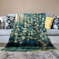 thumbnail image 2 of JEUXUS Starry Sky Flannel Blanket Lightweight Soft Blanket for All Seasons 60x80in, 2 of 6