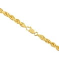thumbnail image 4 of 14K Yellow Gold Diamond Cut Rope Chain Necklace for Men and Women â€“ Measures 4mm Thickness x 26 Inches Length, 4 of 7