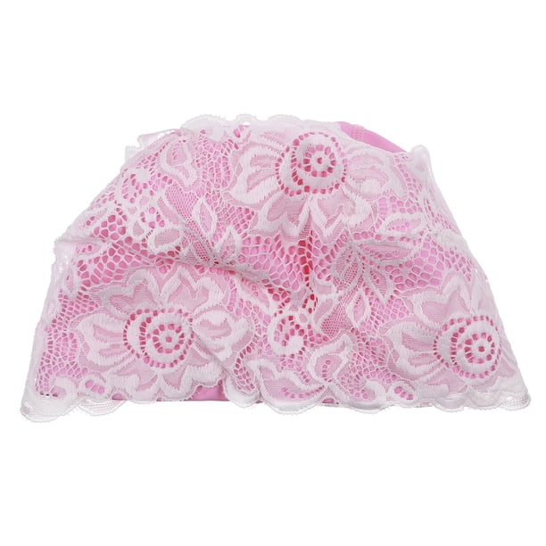 KAKOWELY 1 gorro de baño de encaje impermeable de PU para mujeres y niñas.