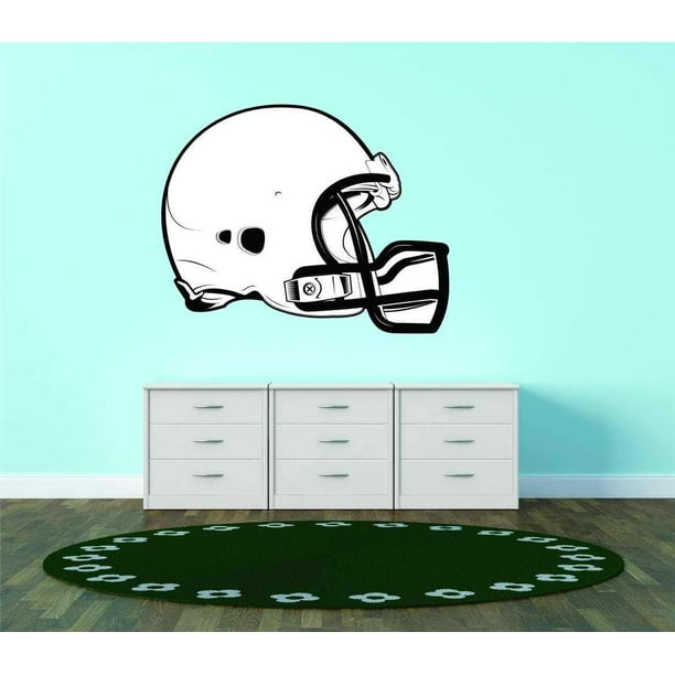 American Football Sports Logo Nfl Helmet Vinyl Wall Decal Vinyl Peel