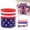 D, variant on Patriotic Ribbon Wired 250th Birthday Decoration 5 Yards Patriotic Wired Edge Ribbon 4th of July Decorative for Independence Day Memorial Day DIY Crafts, Red White and Blue Ribbon Stars Stripes