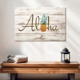 thumbnail image 2 of Elephant Stock Aloha Pineapple Wall Art - Horizontal Canvas Wall Art - Living Room Wall Decor - Food And Drink Canvas - Blue And Gray Decor - 24" x 16", 2 of 8