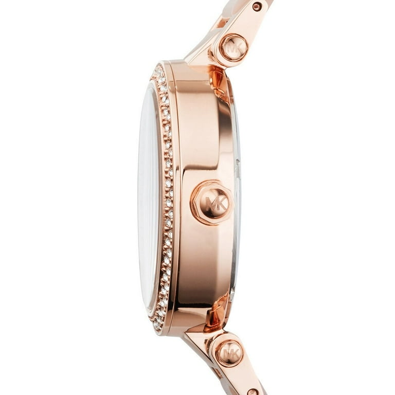 Michael Kors MK6110 Mini Parker Chronograph Watch, Blush & Rose
