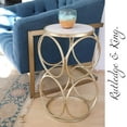 thumbnail image 2 of Rutledge & King Britton Round End Table - Marble/Gold (2 Pack), 2 of 5