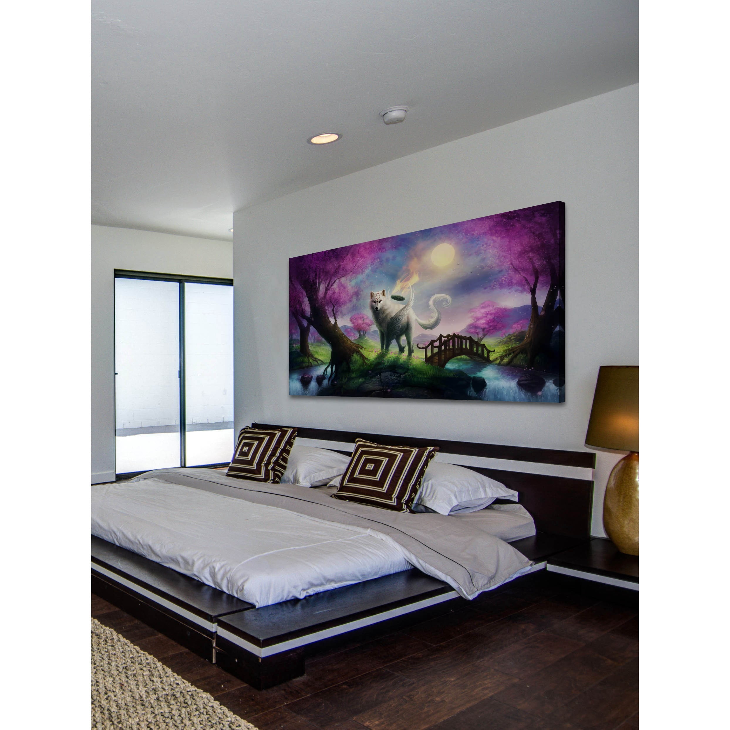 MARMONT HILL  - Okami Painting Print on Canvas - Multi-Color 36 x 18