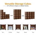 thumbnail image 5 of Cube Storage Organizer Closet Storage Shelves DIY Stackable Plastic Storage 12 Cube Bookshelf, Ideal Storage Organizer for Closet, Home, Bedroom, 5 of 7