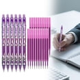 thumbnail image 2 of Solivara Colored 0.5mm Retractable Erasable Gel Pens Set Of 6 Smooth Writing No Smear For Note Taking,Purple,5.91 in, 2 of 9