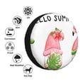 thumbnail image 4 of Susaid Hello Summer Gnome Print Tire Covers,Waterproof Anti-UV Snow Sun Rain Tire Covers for RV,Truck, SUV, Trailer, Camper-16 inch, 4 of 6