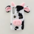 thumbnail image 2 of MasteelfCA Furry Phone Cover Cartoon Fluffy Cow TPU Phone Case Compatible for Moto G Stylus, 2 of 7