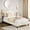 Beige, variant on Twin Size Bed Frame with 2 Storage Drawers and Charging Station, Rustic Linen Upholstered Platform Bedframe with Storage Headboard, Heavy Duty, No Box Spring Needed, Easy Assembly, Noise Free, Black