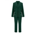 thumbnail image 4 of Pyhlmscde Women's Winter Solid Color Buttoned Slim Fit Cardigan Two Piece Set, Cardigan Sweaters for Women, Cardigan for Women, Fall Outfits for Women, 4 of 6
