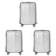 thumbnail image 4 of Cubierta de equipaje cubierta transparente de la caja de la carretilla para la maleta con ruedas (28 pulgadas), 4 of 5