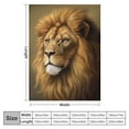 thumbnail image 4 of Jiayy  Lion Blanket for Bed, Jungle Throw Blanket for Women, Men and Kids - Super Soft Plush Lion Blanket Throw Animal Print Blanket, Kids Blanket, 4 of 6