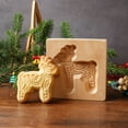 thumbnail image 5 of Yucurem 3PCS Christmas Wooden Cookie Molds, 3D Carved Baking Biscuit Cutter, Embossing Press Stamps for Christmas Kitchen DIY Family Gatherings, 5 of 8
