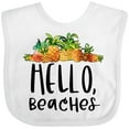thumbnail image 3 of Inktastic Hello, Beaches Group of Pineapples Boys or Girls Baby Bib, 3 of 4
