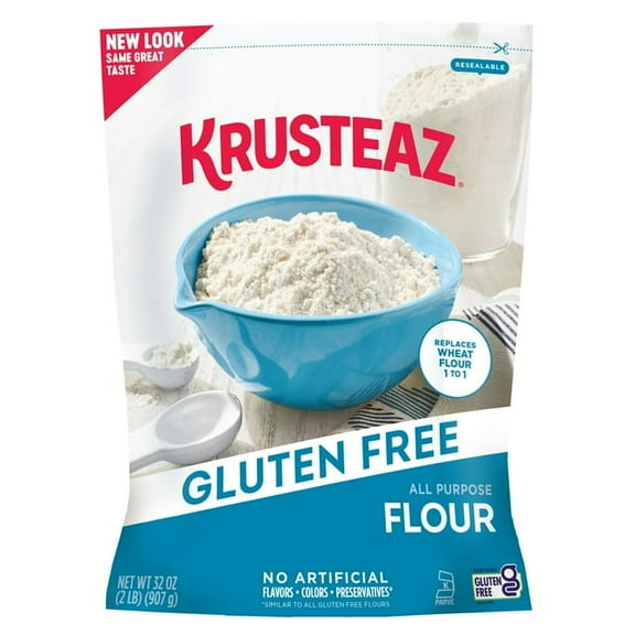 Krusteaz Gluten Free All Purpose Flour, 32 oz Bag, Pack of 2