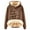 Brown, variant on It's The Most Wonderful Time Of The Year Hoodies for Women Heavyweight Christmas Hooded Sweatshirt Pullover Tops